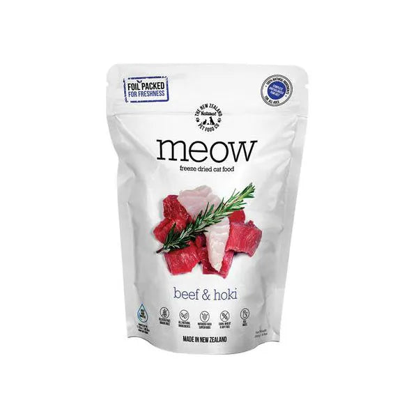 MEOW Freeze Dried Cat Food - Beef & Hoki