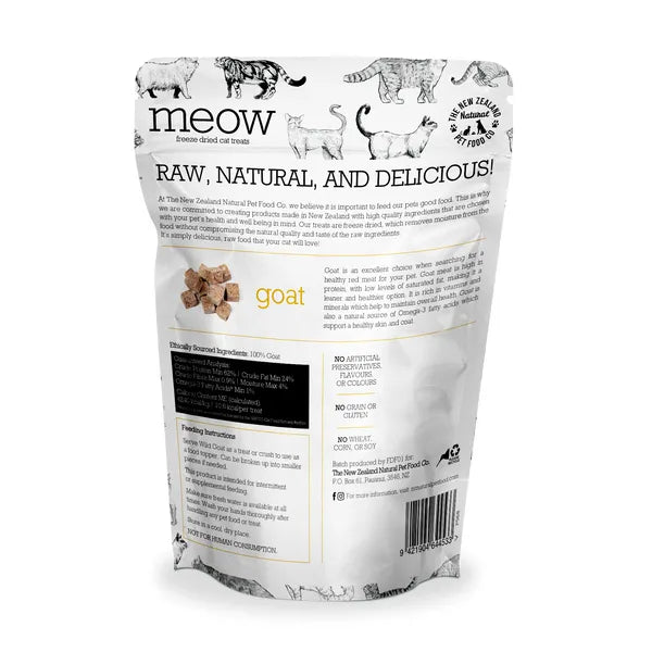 MEOW Freeze Dried Cat Treats - Wild Goat
