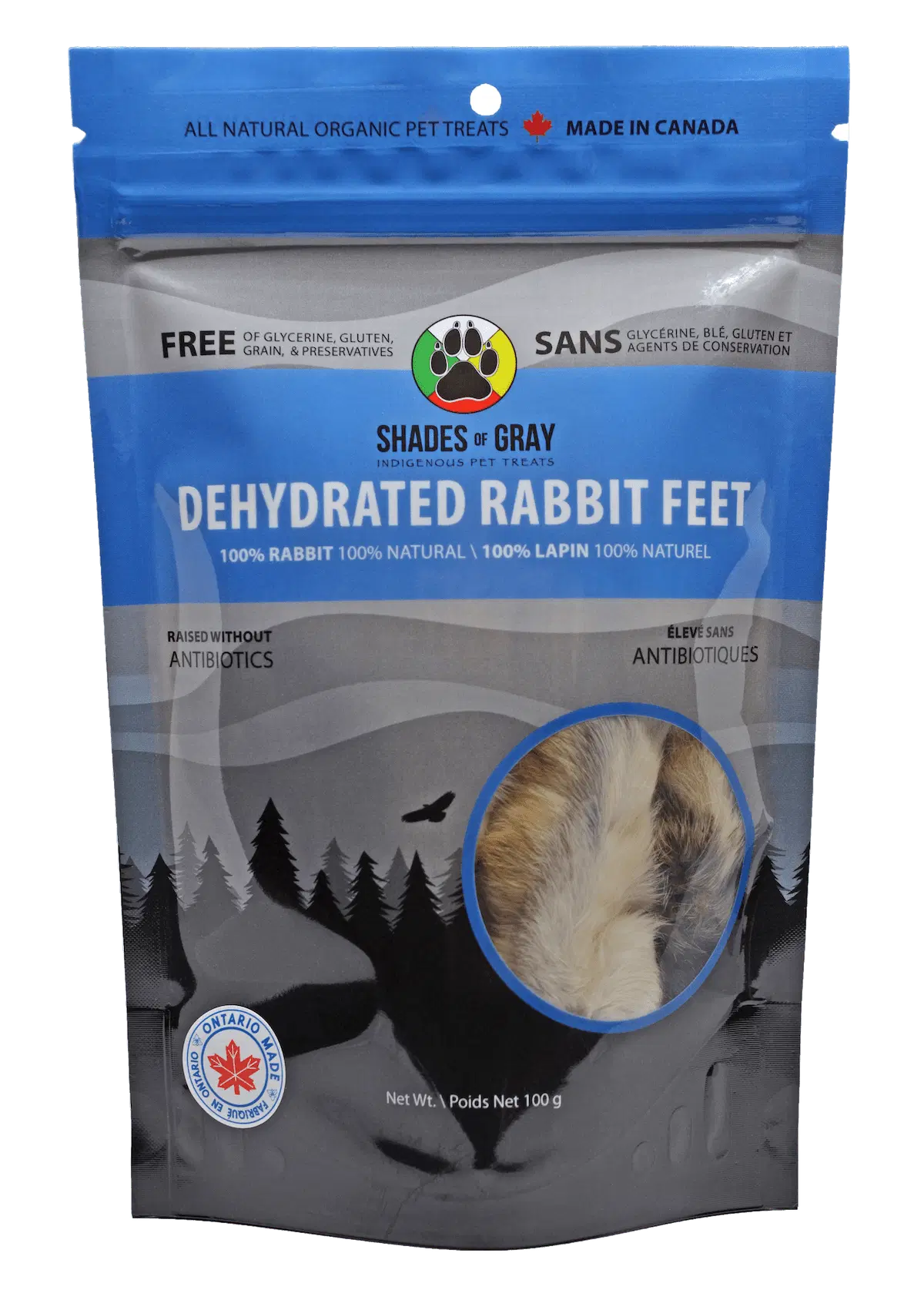 Dehydrated Rabbit Feet - 70g