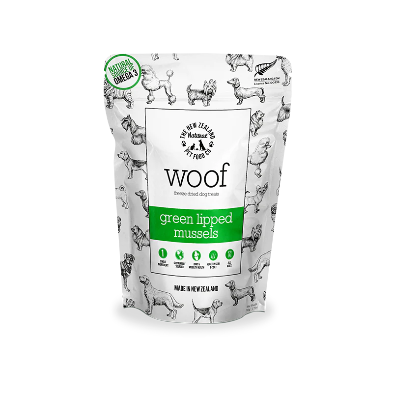 WOOF Freeze Dried Dog Treats - Green Mussel